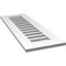 Ekena Millwork Vertical Surface Mount PVC Gable Vent: Functional, w/ 3-1/2"W x 1"P Standard Frame, 14"W x 40"H GVPVE14X4001SF - alternate 3